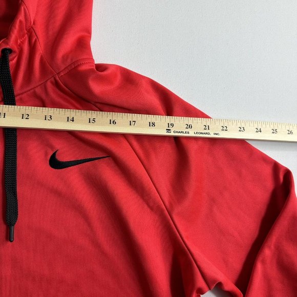 Nike Sweater Men's Hoodie Active Long Sleeve Fleece Workout Gym Pullover red - Picture 7 of 9